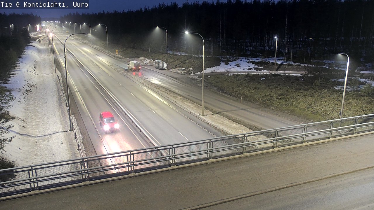 Weather Camera Image Road 6 Kontiolahti, Uuro, Kontiolahti, Pohjois-Karjala