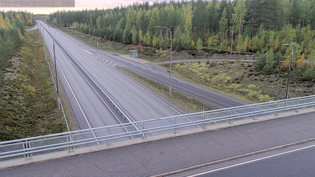 Weather Camera Image Väg 6 Kontiolax, Uuro, Kontiolahti, Pohjois-Karjala