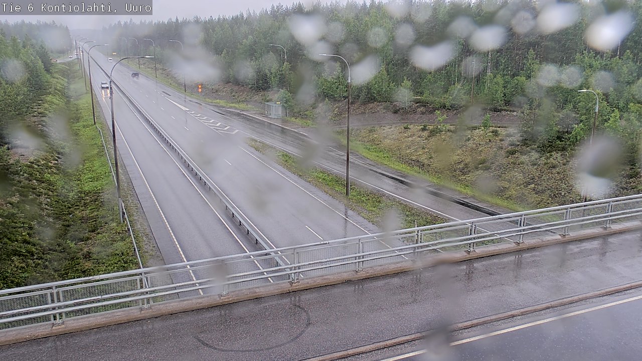 Weather Camera Image Väg 6 Kontiolax, Uuro, Kontiolahti, Pohjois-Karjala