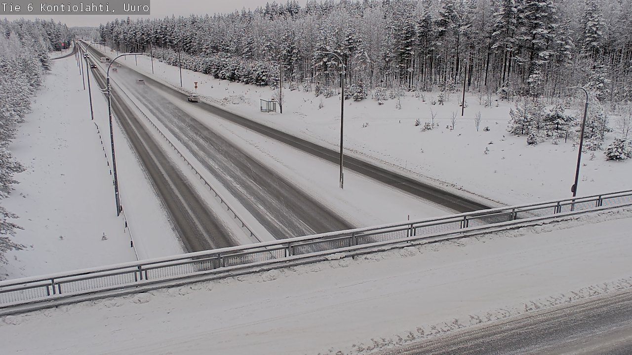 Weather Camera Image Road 6 Kontiolahti, Uuro, Kontiolahti, Pohjois-Karjala