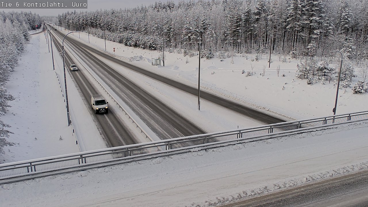 Weather Camera Image Road 6 Kontiolahti, Uuro, Kontiolahti, Pohjois-Karjala