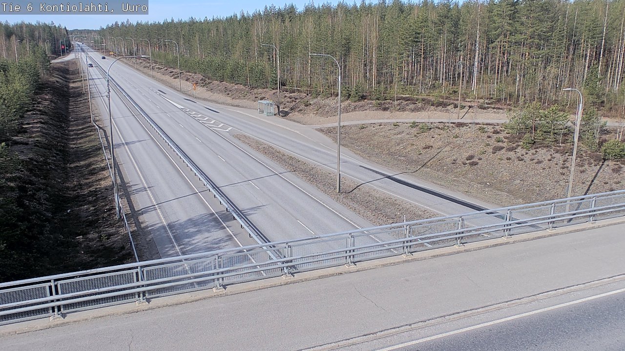Weather Camera Image Road 6 Kontiolahti, Uuro, Kontiolahti, Pohjois-Karjala