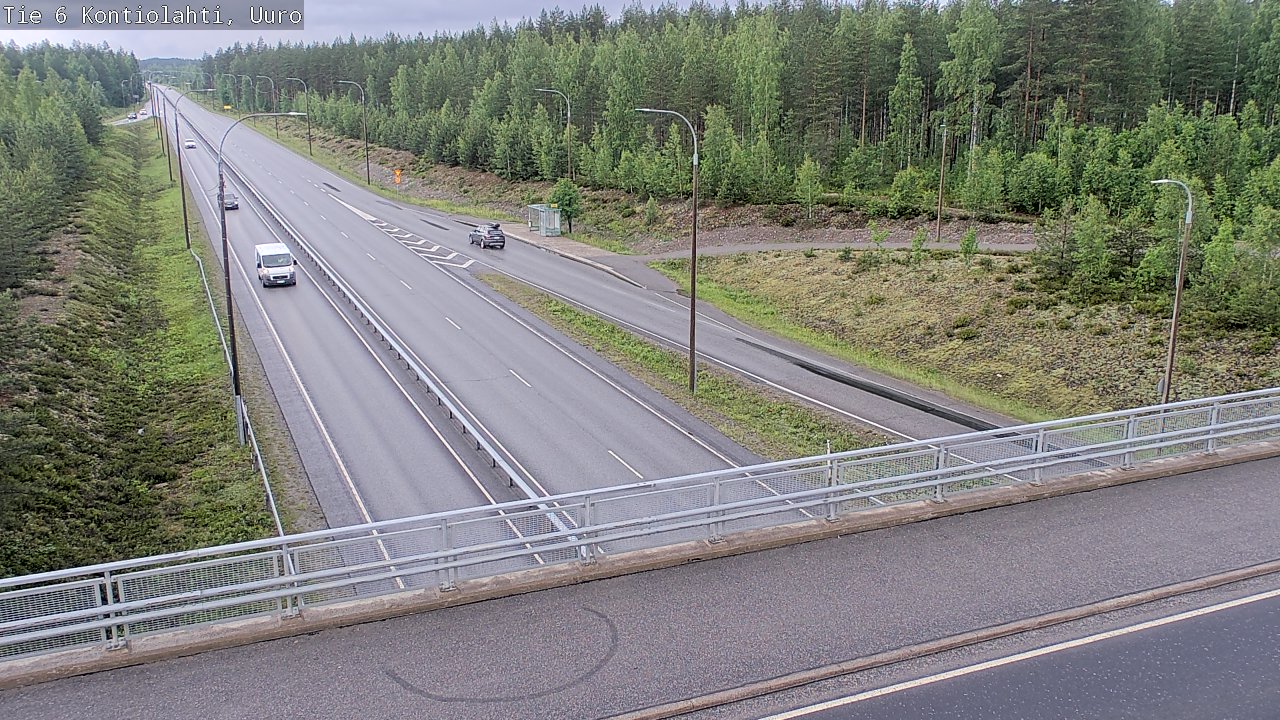 Weather Camera Image Road 6 Kontiolahti, Uuro, Kontiolahti, Pohjois-Karjala
