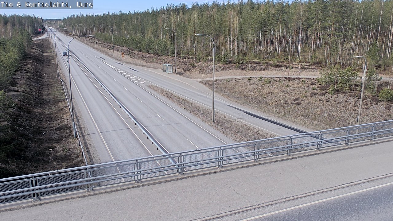 Weather Camera Image Road 6 Kontiolahti, Uuro, Kontiolahti, Pohjois-Karjala