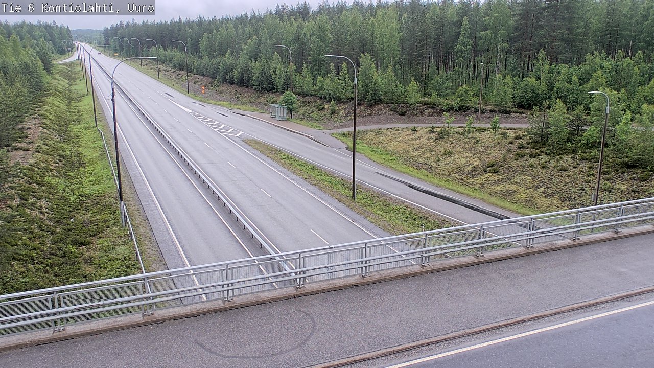 Weather Camera Image Väg 6 Kontiolax, Uuro, Kontiolahti, Pohjois-Karjala