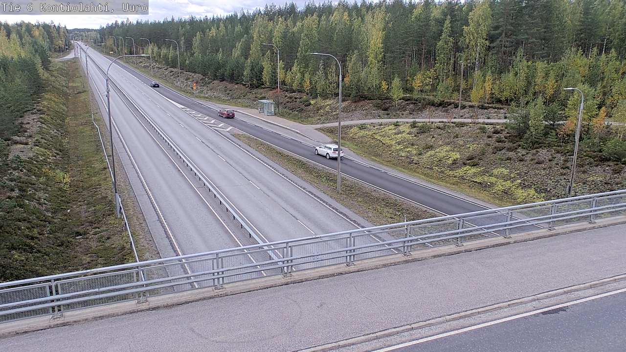Weather Camera Image Road 6 Kontiolahti, Uuro, Kontiolahti, Pohjois-Karjala