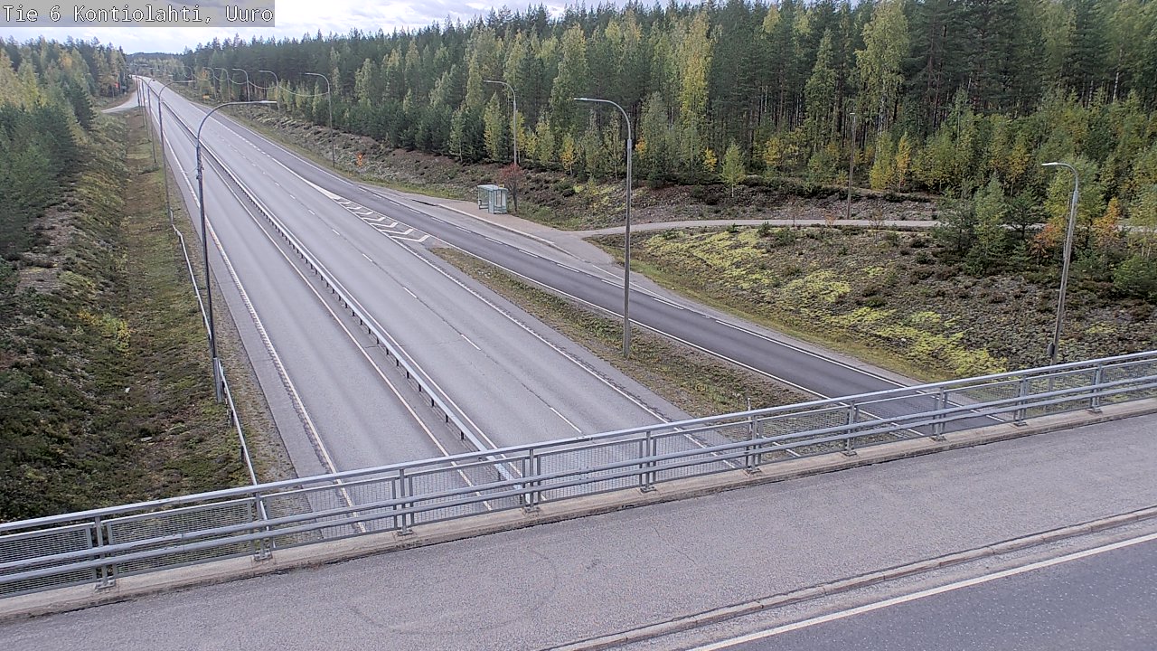 Weather Camera Image Road 6 Kontiolahti, Uuro, Kontiolahti, Pohjois-Karjala