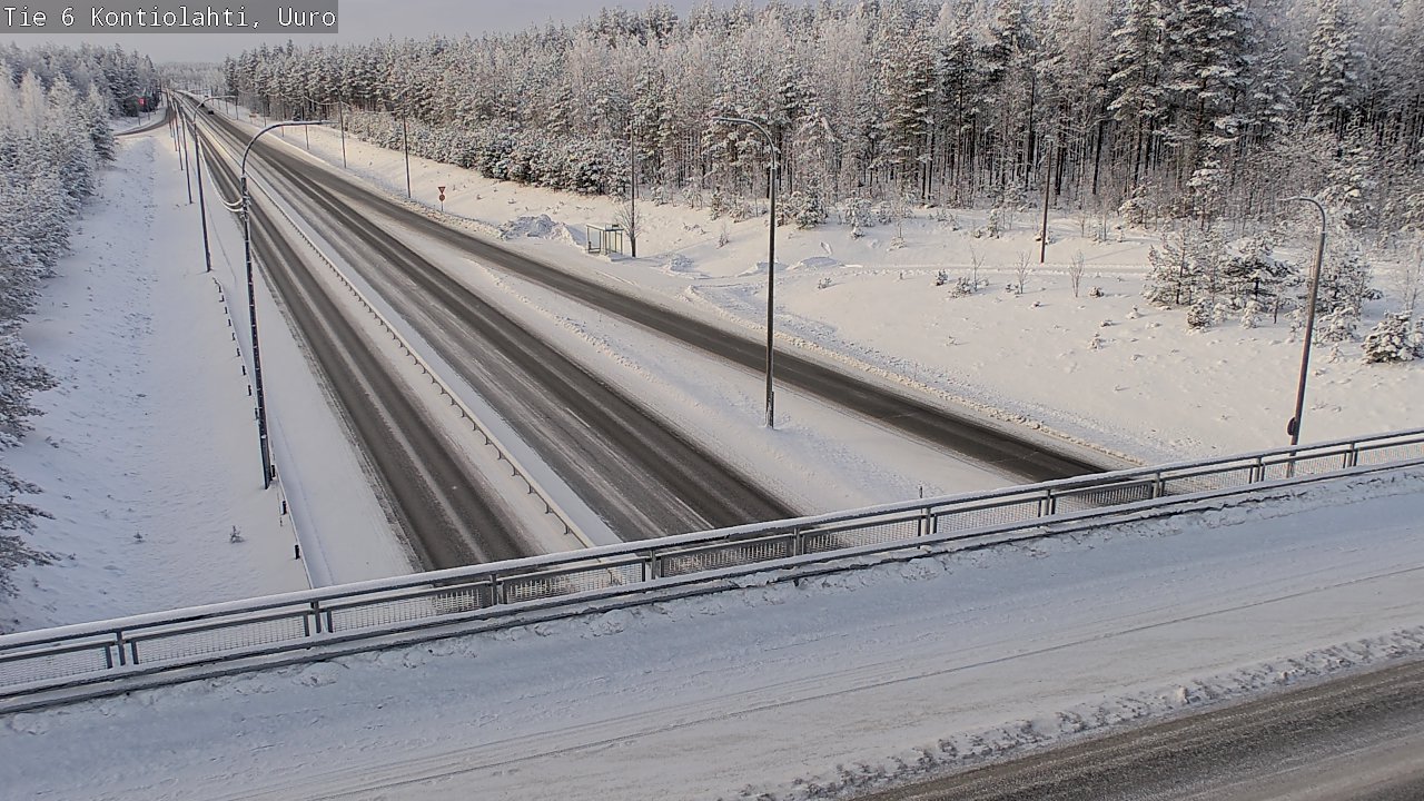 Weather Camera Image Road 6 Kontiolahti, Uuro, Kontiolahti, Pohjois-Karjala