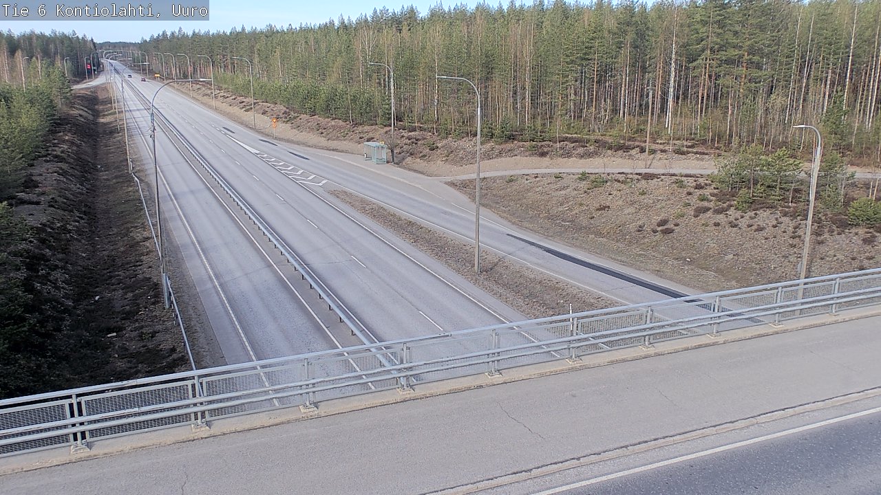 Weather Camera Image Road 6 Kontiolahti, Uuro, Kontiolahti, Pohjois-Karjala
