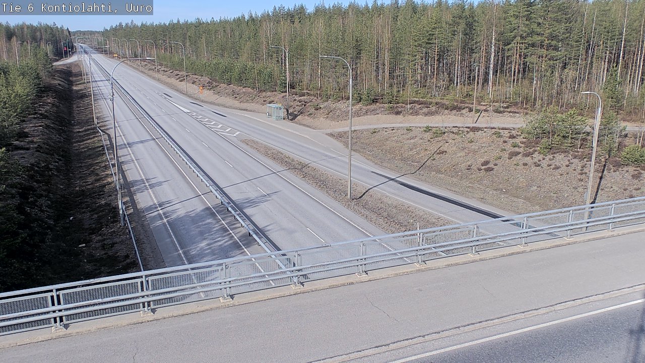Weather Camera Image Road 6 Kontiolahti, Uuro, Kontiolahti, Pohjois-Karjala
