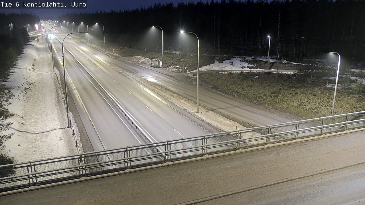 Weather Camera Image Road 6 Kontiolahti, Uuro, Kontiolahti, Pohjois-Karjala