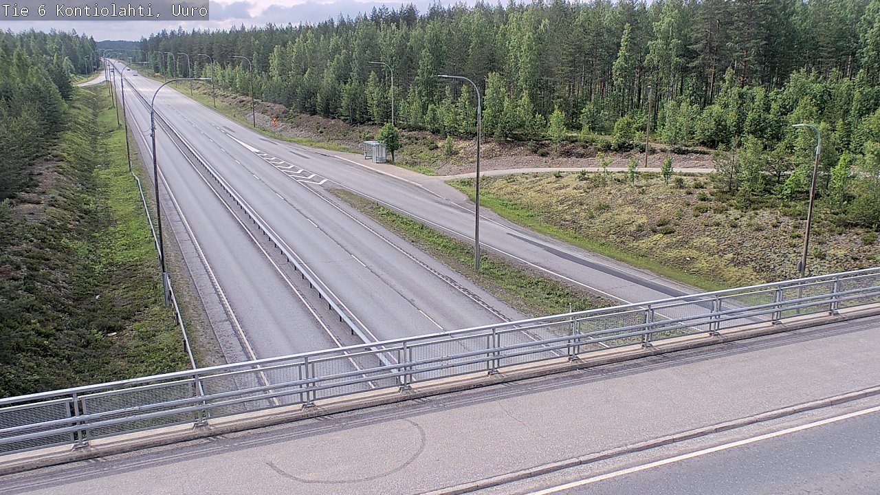 Weather Camera Image Väg 6 Kontiolax, Uuro, Kontiolahti, Pohjois-Karjala