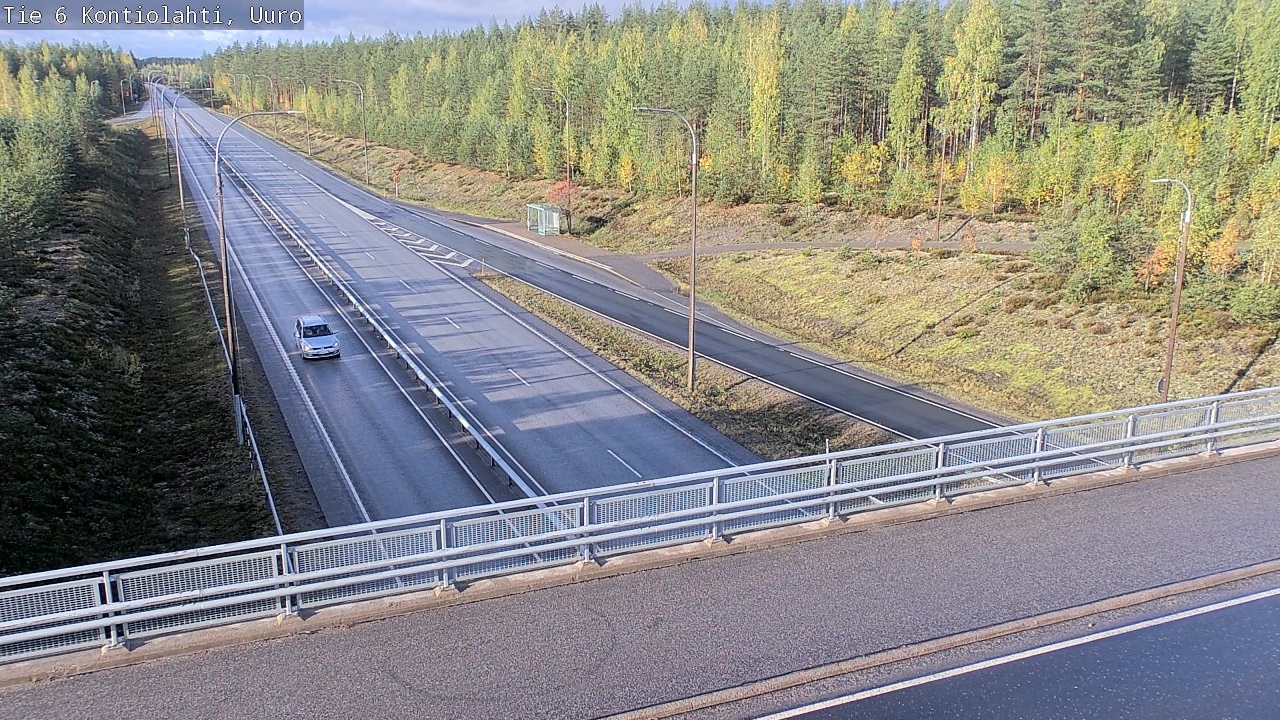 Weather Camera Image Väg 6 Kontiolax, Uuro, Kontiolahti, Pohjois-Karjala