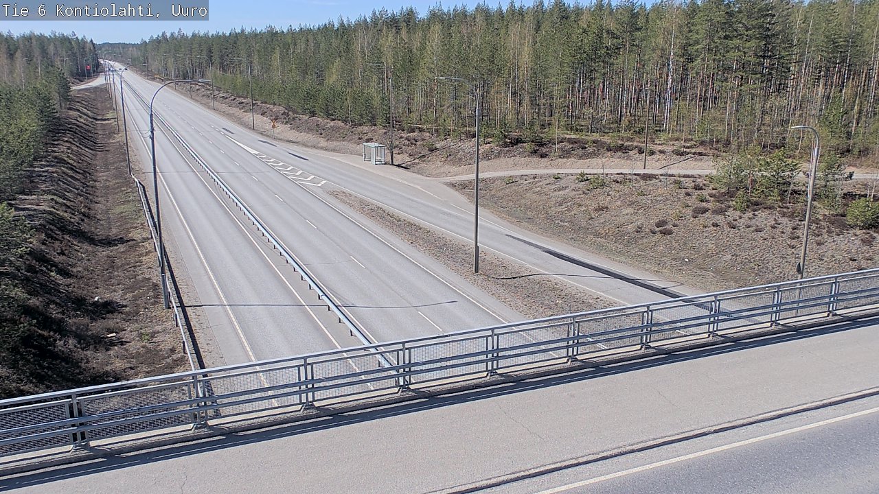 Weather Camera Image Road 6 Kontiolahti, Uuro, Kontiolahti, Pohjois-Karjala