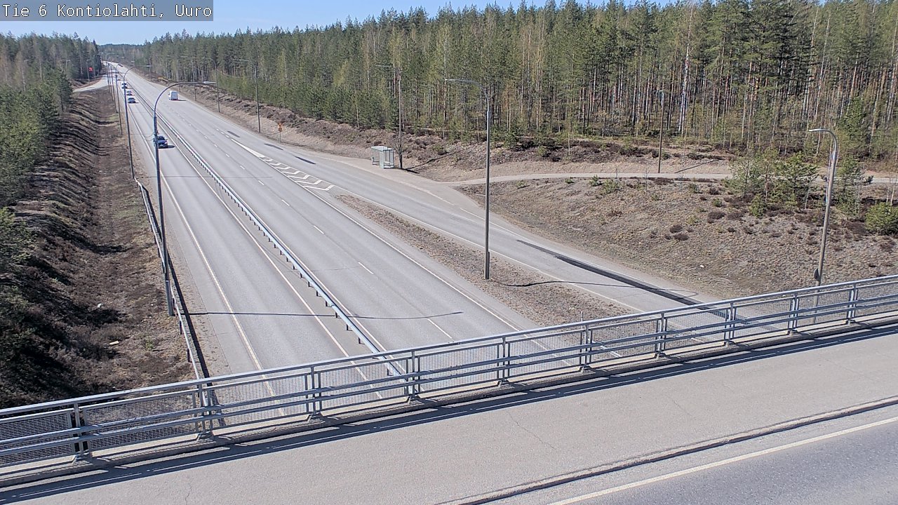 Weather Camera Image Road 6 Kontiolahti, Uuro, Kontiolahti, Pohjois-Karjala
