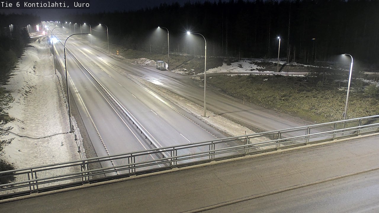 Weather Camera Image Road 6 Kontiolahti, Uuro, Kontiolahti, Pohjois-Karjala