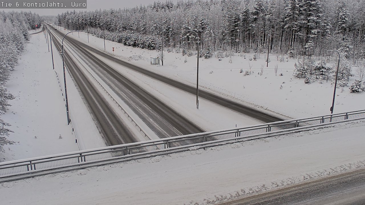 Weather Camera Image Road 6 Kontiolahti, Uuro, Kontiolahti, Pohjois-Karjala