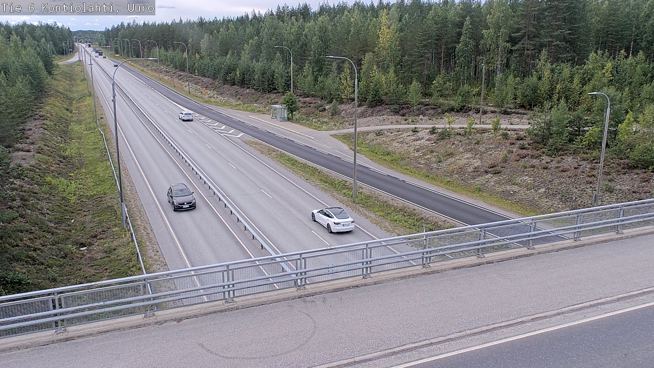 Weather Camera Image Väg 6 Kontiolax, Uuro, Kontiolahti, Pohjois-Karjala