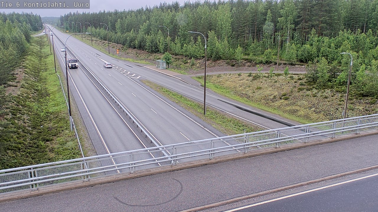 Weather Camera Image Väg 6 Kontiolax, Uuro, Kontiolahti, Pohjois-Karjala