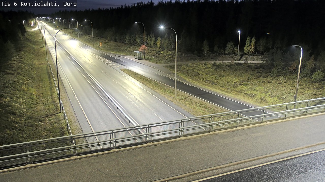Weather Camera Image Väg 6 Kontiolax, Uuro, Kontiolahti, Pohjois-Karjala