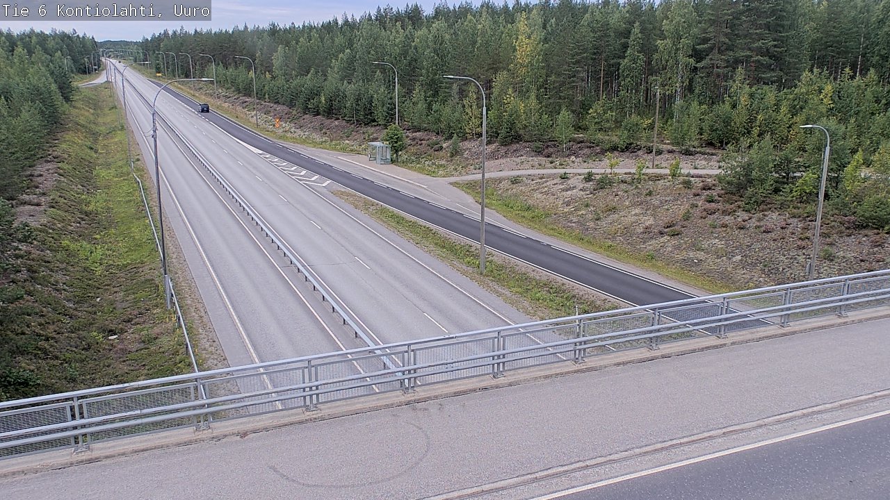 Weather Camera Image Road 6 Kontiolahti, Uuro, Kontiolahti, Pohjois-Karjala
