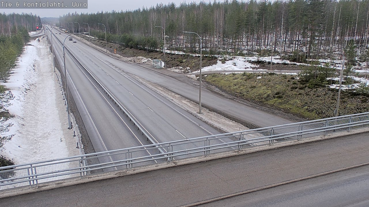 Weather Camera Image Väg 6 Kontiolax, Uuro, Kontiolahti, Pohjois-Karjala