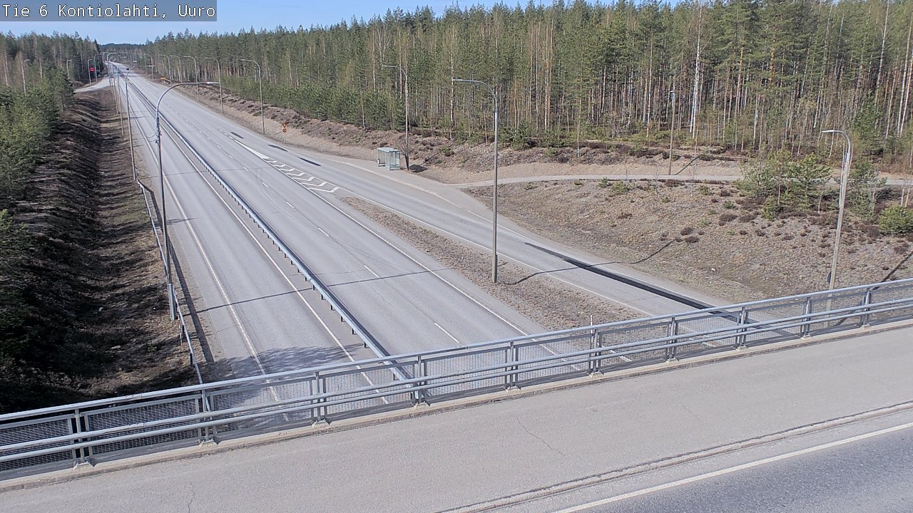 Weather Camera Image Road 6 Kontiolahti, Uuro, Kontiolahti, Pohjois-Karjala