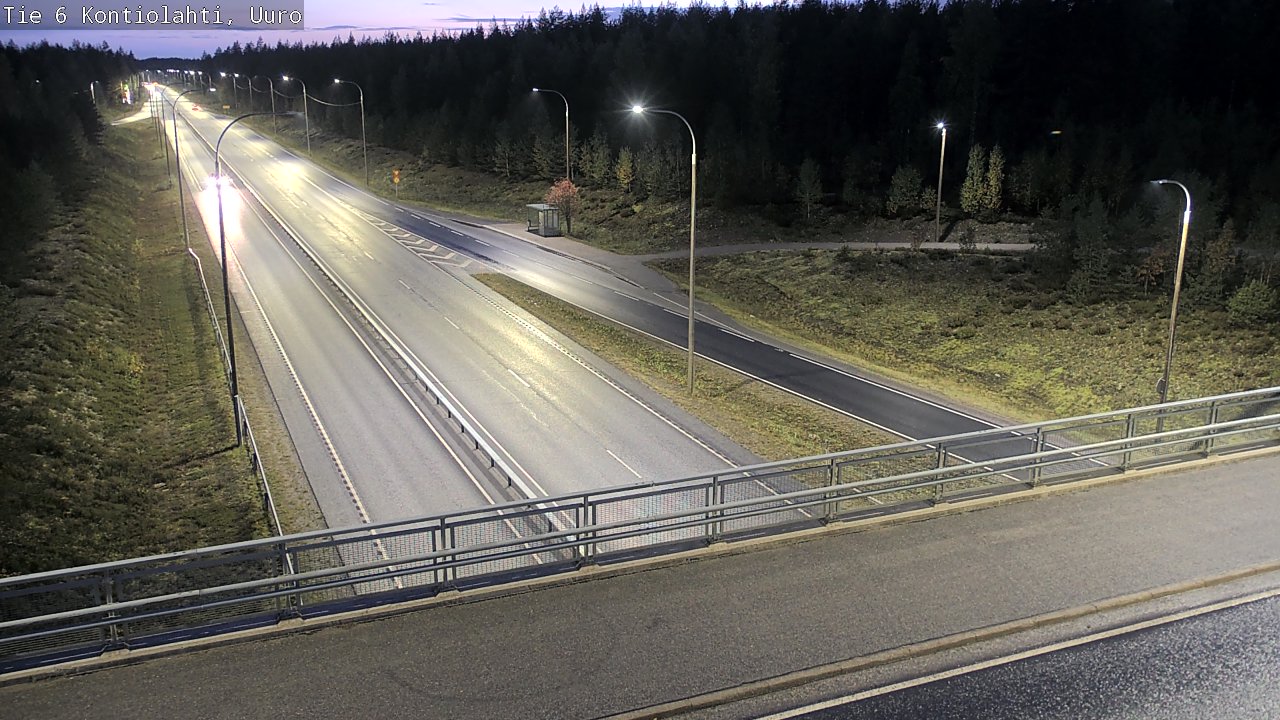 Weather Camera Image Väg 6 Kontiolax, Uuro, Kontiolahti, Pohjois-Karjala