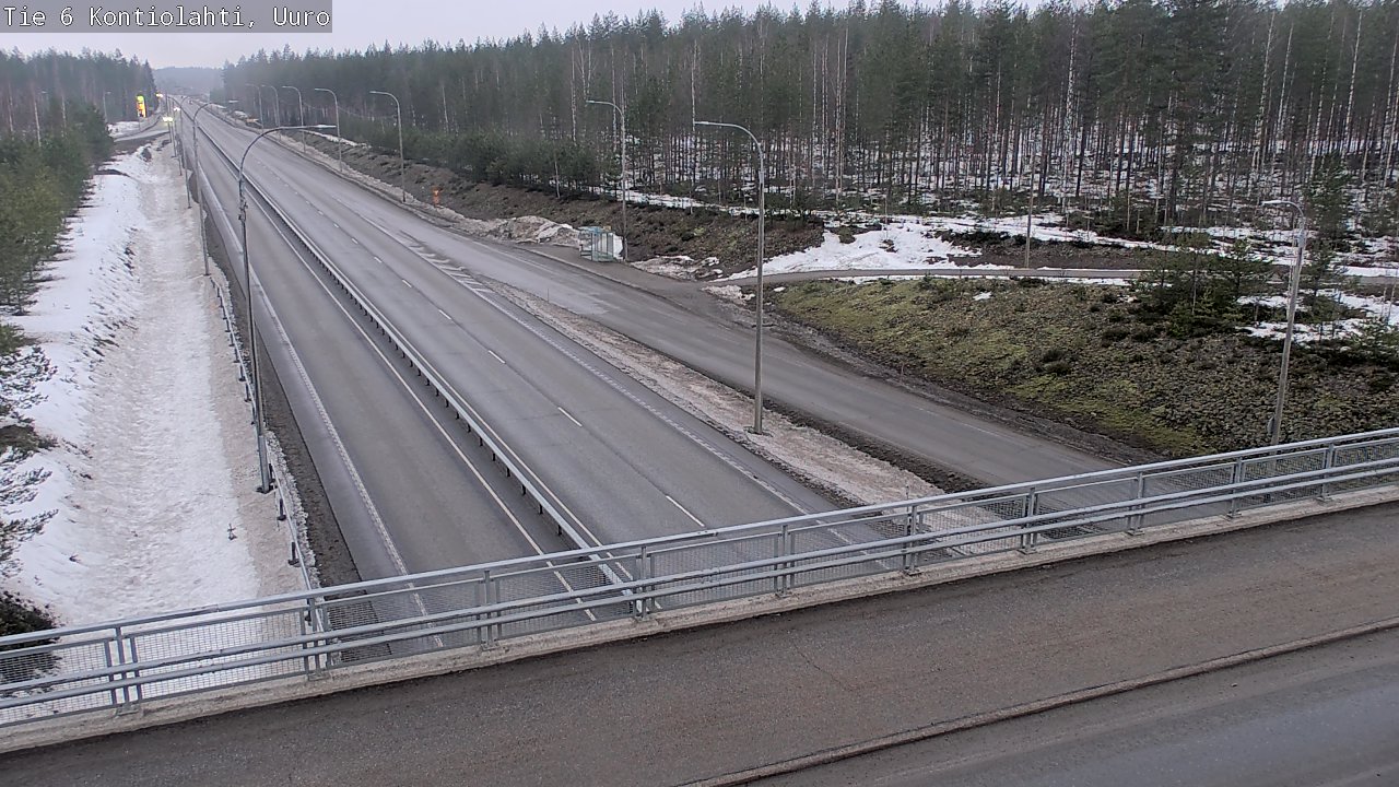 Weather Camera Image Road 6 Kontiolahti, Uuro, Kontiolahti, Pohjois-Karjala