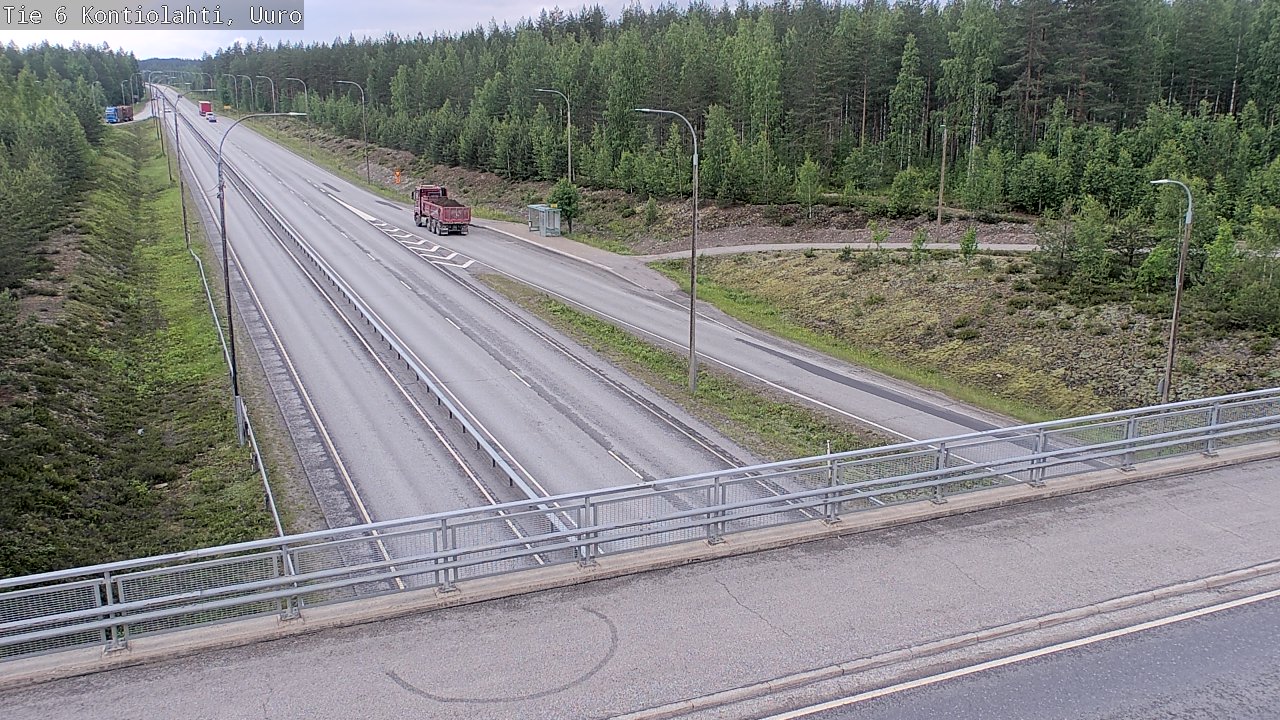 Weather Camera Image Väg 6 Kontiolax, Uuro, Kontiolahti, Pohjois-Karjala