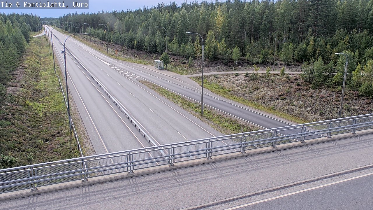 Weather Camera Image Väg 6 Kontiolax, Uuro, Kontiolahti, Pohjois-Karjala