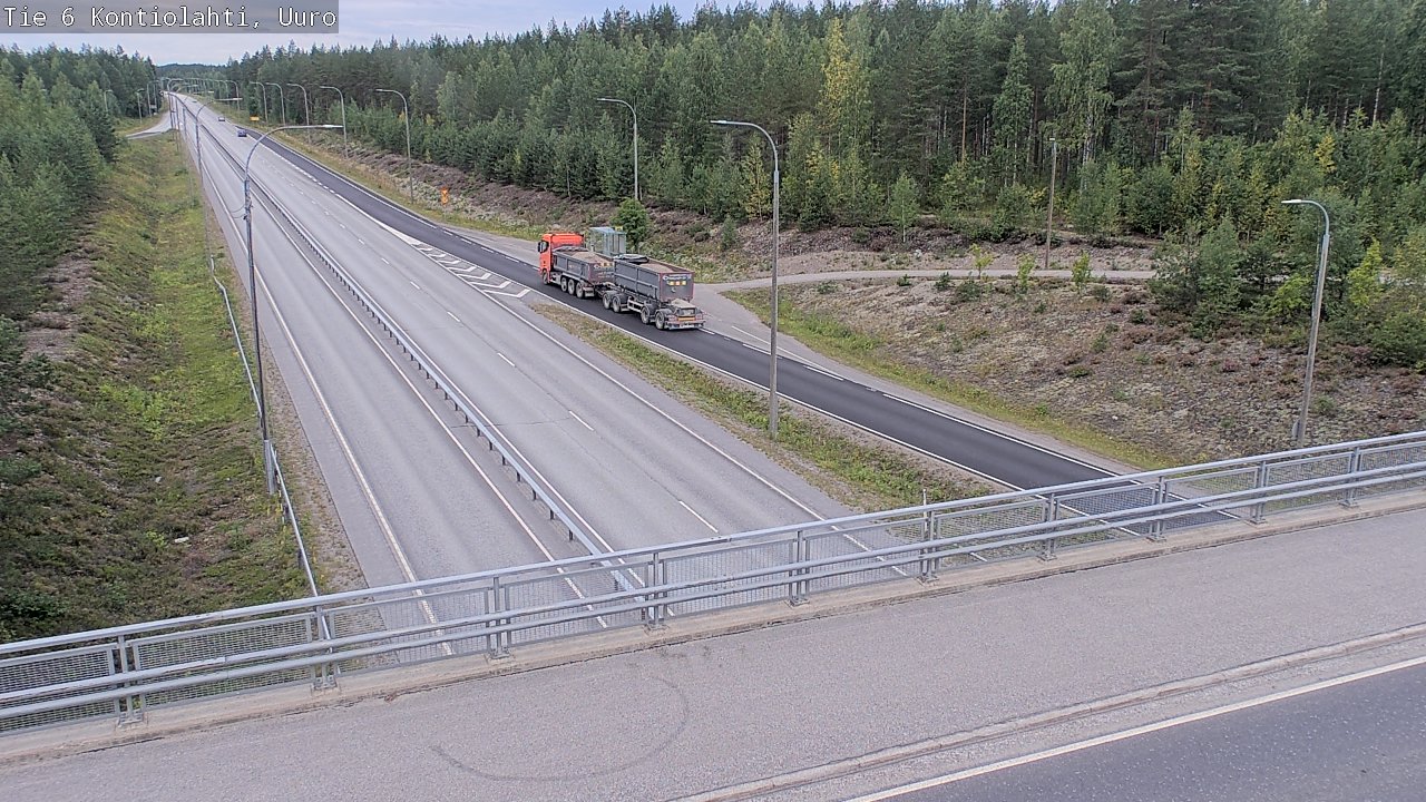Weather Camera Image Road 6 Kontiolahti, Uuro, Kontiolahti, Pohjois-Karjala
