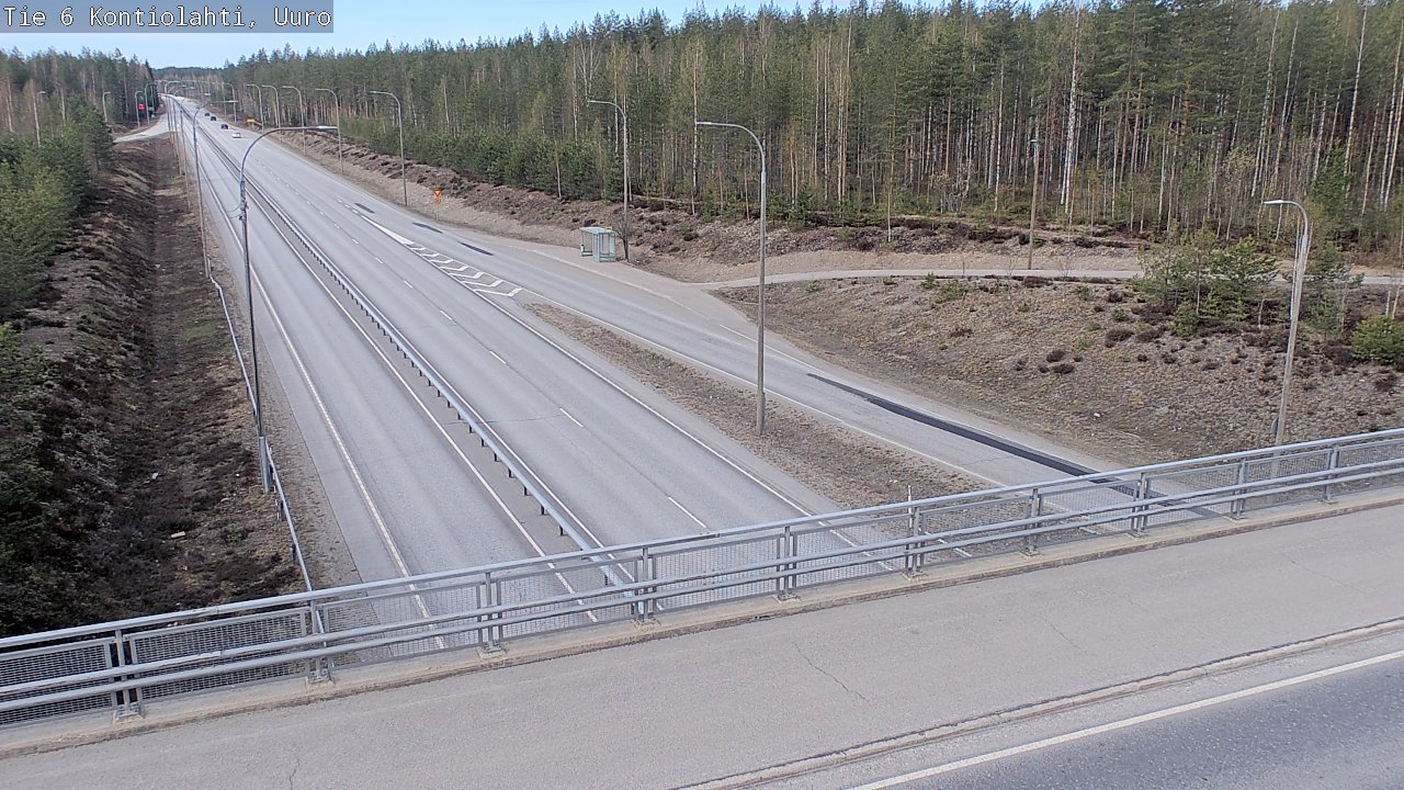 Weather Camera Image Road 6 Kontiolahti, Uuro, Kontiolahti, Pohjois-Karjala