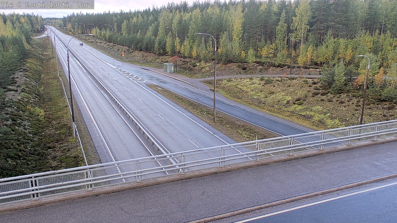 Weather Camera Image Väg 6 Kontiolax, Uuro, Kontiolahti, Pohjois-Karjala