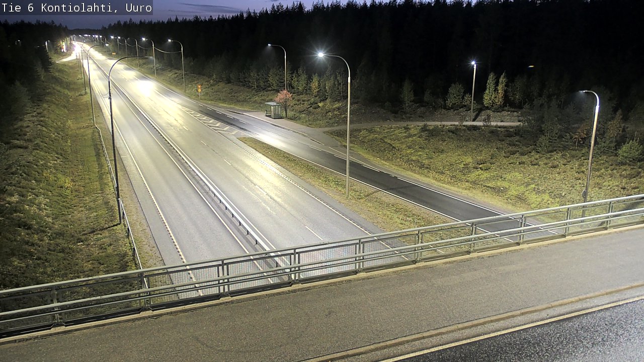Weather Camera Image Väg 6 Kontiolax, Uuro, Kontiolahti, Pohjois-Karjala