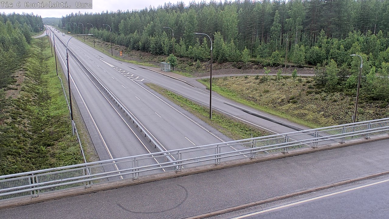 Weather Camera Image Väg 6 Kontiolax, Uuro, Kontiolahti, Pohjois-Karjala