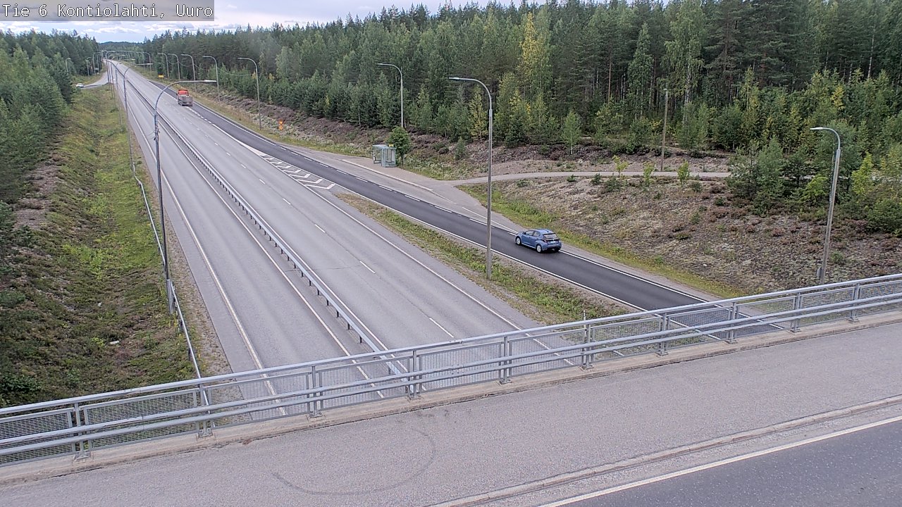Weather Camera Image Väg 6 Kontiolax, Uuro, Kontiolahti, Pohjois-Karjala