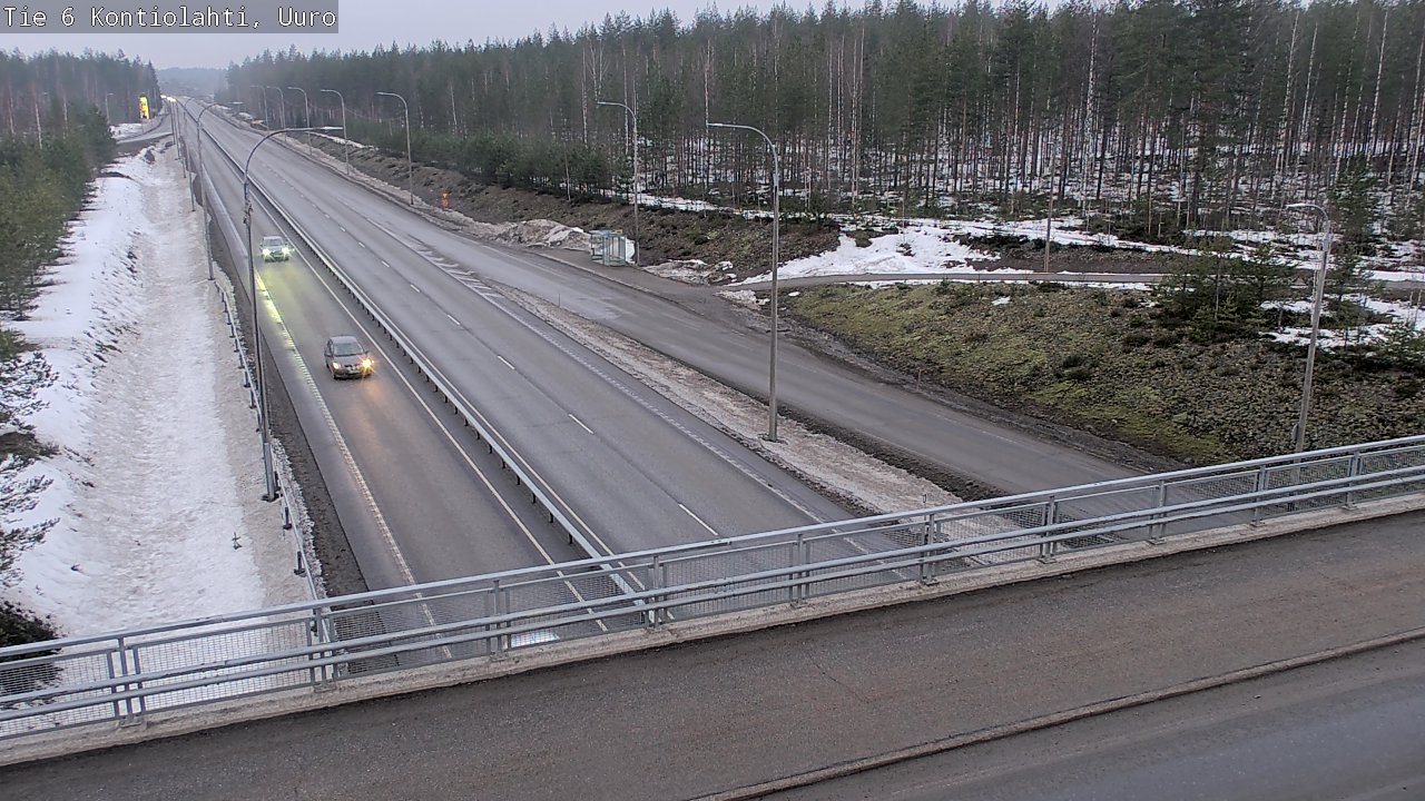 Weather Camera Image Road 6 Kontiolahti, Uuro, Kontiolahti, Pohjois-Karjala