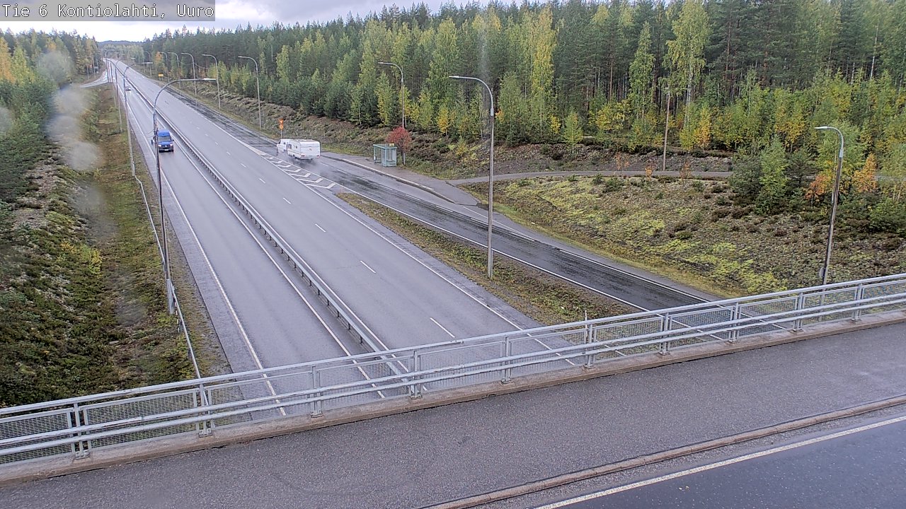 Weather Camera Image Väg 6 Kontiolax, Uuro, Kontiolahti, Pohjois-Karjala