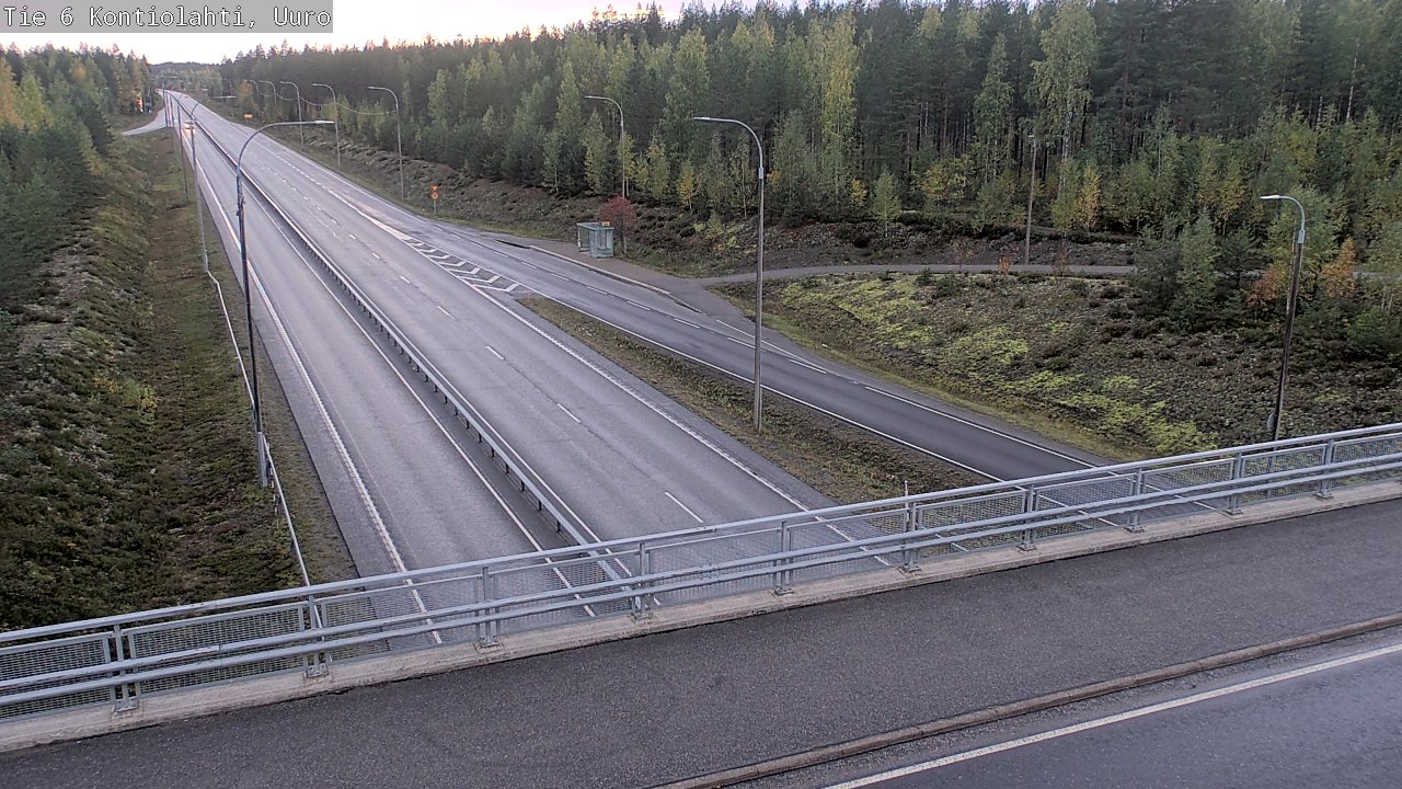 Weather Camera Image Väg 6 Kontiolax, Uuro, Kontiolahti, Pohjois-Karjala