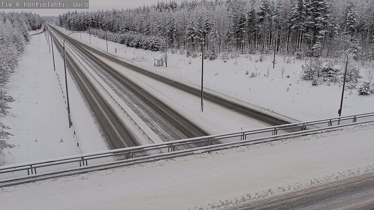 Weather Camera Image Road 6 Kontiolahti, Uuro, Kontiolahti, Pohjois-Karjala
