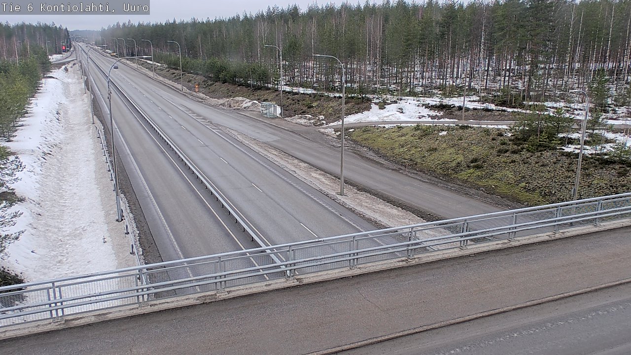 Weather Camera Image Väg 6 Kontiolax, Uuro, Kontiolahti, Pohjois-Karjala