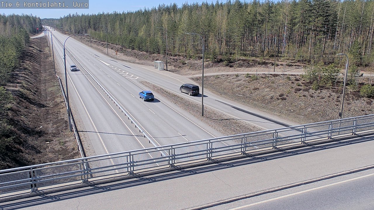 Weather Camera Image Road 6 Kontiolahti, Uuro, Kontiolahti, Pohjois-Karjala
