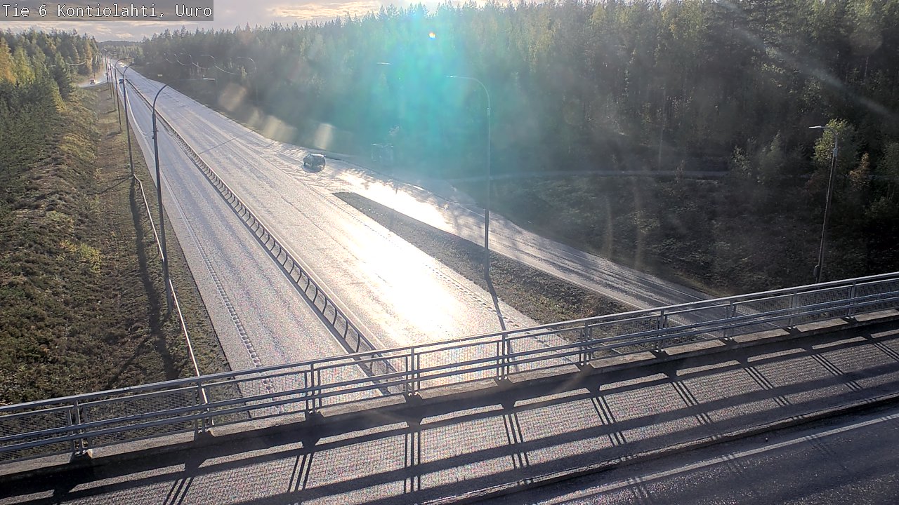 Weather Camera Image Väg 6 Kontiolax, Uuro, Kontiolahti, Pohjois-Karjala