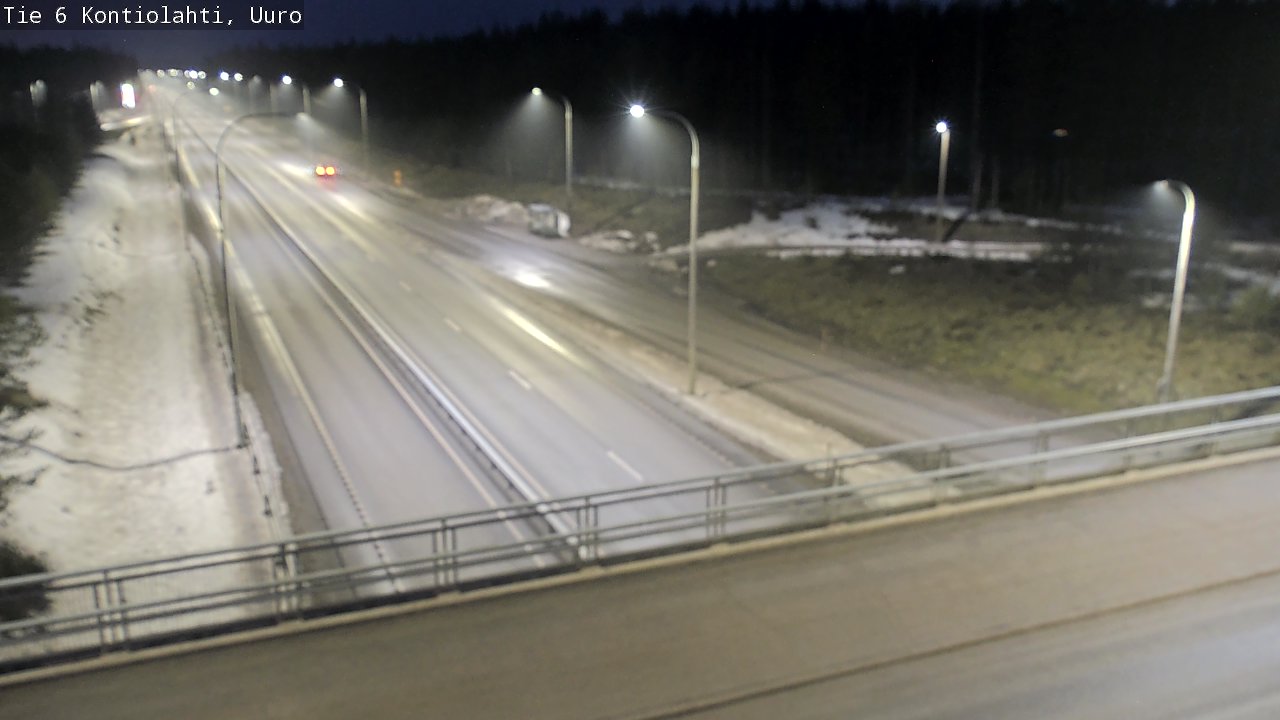 Weather Camera Image Road 6 Kontiolahti, Uuro, Kontiolahti, Pohjois-Karjala