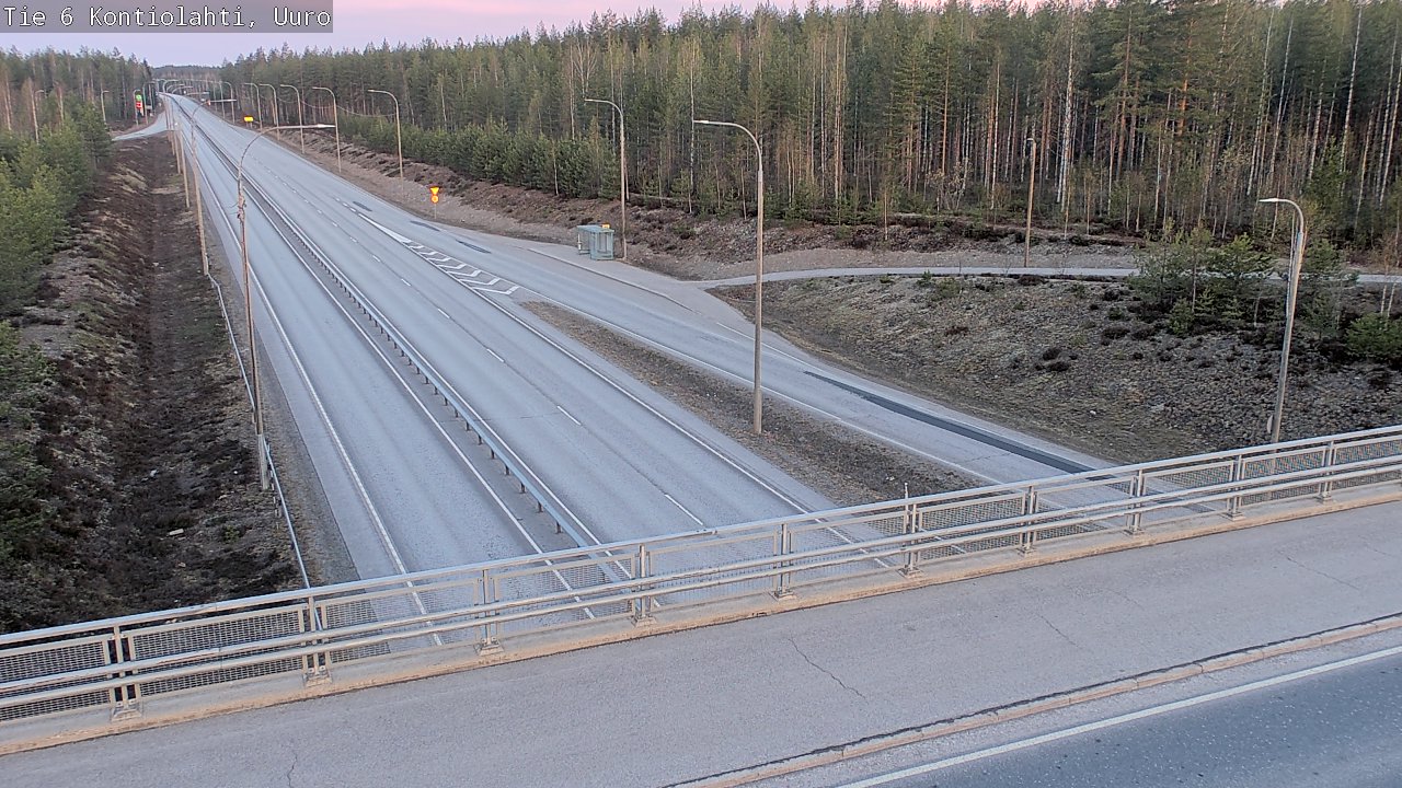 Weather Camera Image Road 6 Kontiolahti, Uuro, Kontiolahti, Pohjois-Karjala