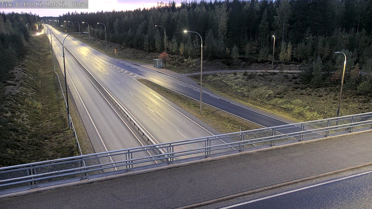 Weather Camera Image Väg 6 Kontiolax, Uuro, Kontiolahti, Pohjois-Karjala