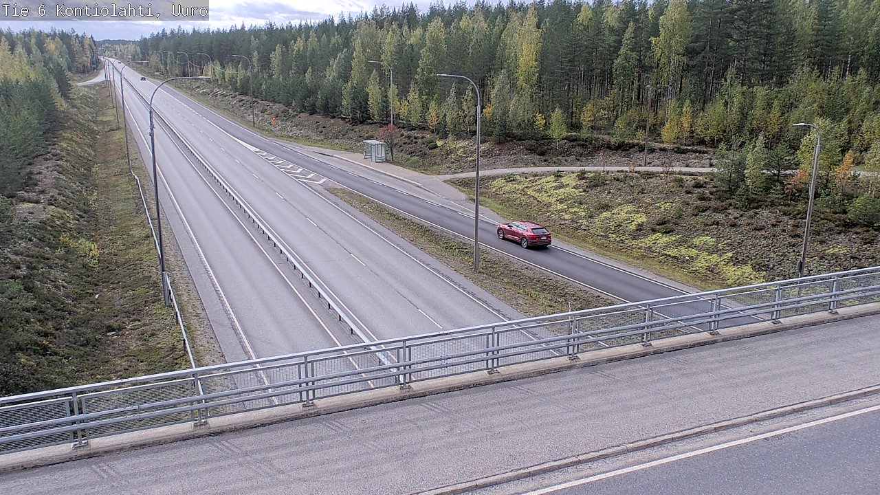 Weather Camera Image Road 6 Kontiolahti, Uuro, Kontiolahti, Pohjois-Karjala