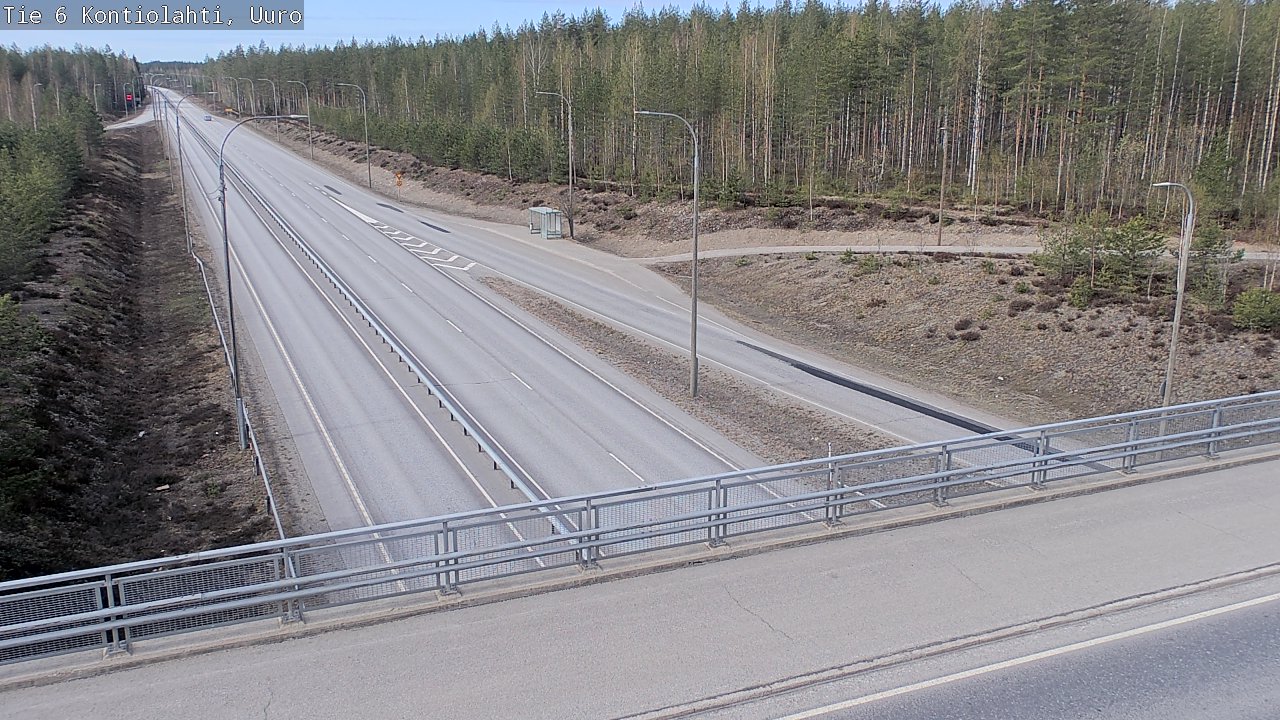 Weather Camera Image Road 6 Kontiolahti, Uuro, Kontiolahti, Pohjois-Karjala