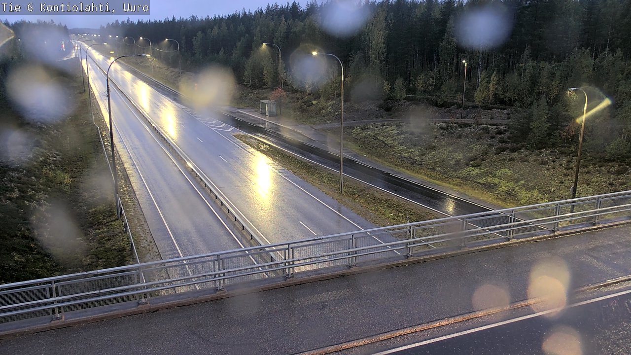 Weather Camera Image Väg 6 Kontiolax, Uuro, Kontiolahti, Pohjois-Karjala